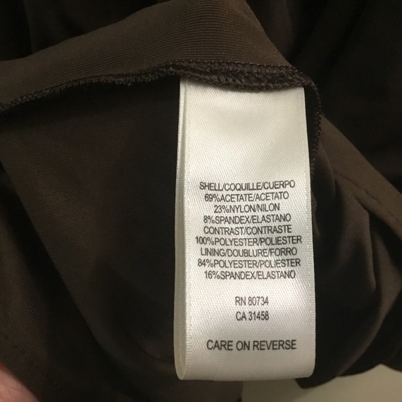 Beautiful BCBGMAXAZRIA cocoa one-shoulder mini dress gold/copper beading - Picture 11 of 12